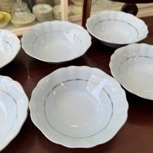 Juego de 6 compoteras inglesas celeste pastel MEAKIN