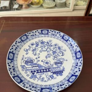 Fuente redonda porcelana tsuji old blue