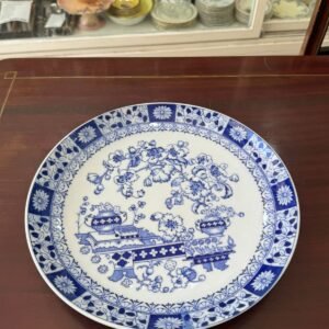 Fuente redonda porcelana tsuji old blue