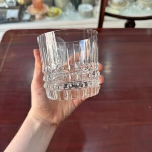 Set de 5 vasos de cristal súper tallados para whisky
