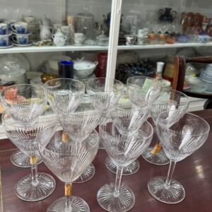 Juego de 11 copas cristal SAINT LOUIS selladas agua o vino