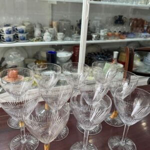 Juego de 11 copas cristal SAINT LOUIS selladas agua o vino