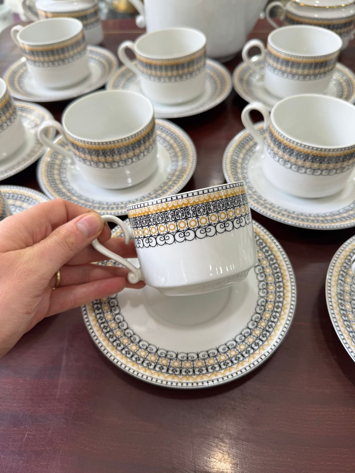 Juego de té porcelana verbano completo para 11 personas - Image 2