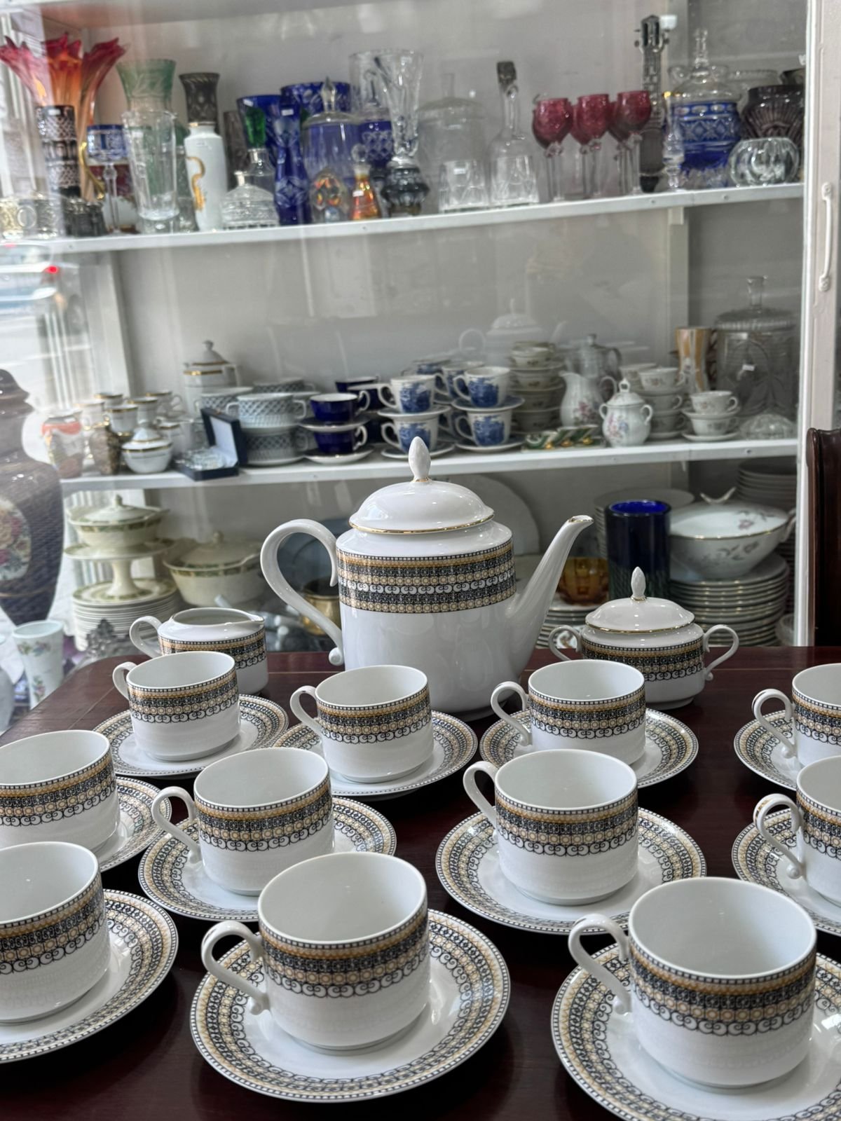 Juego de té porcelana verbano completo para 11 personas - Image 4