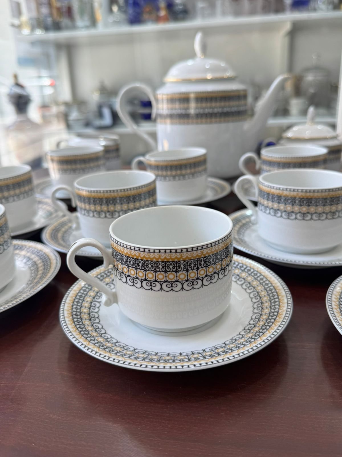 Juego de té porcelana verbano completo para 11 personas - Image 5