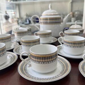 Juego de té porcelana verbano completo para 11 personas