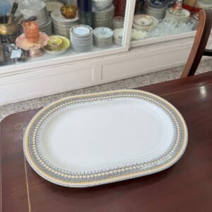 Fuente oval porcelana verbano