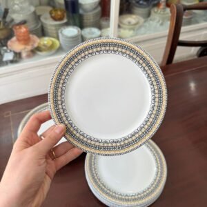 Juego de 12 platos de pan o postre porcelana verbano