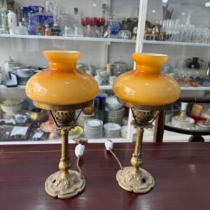 Par de lámparas de bronce