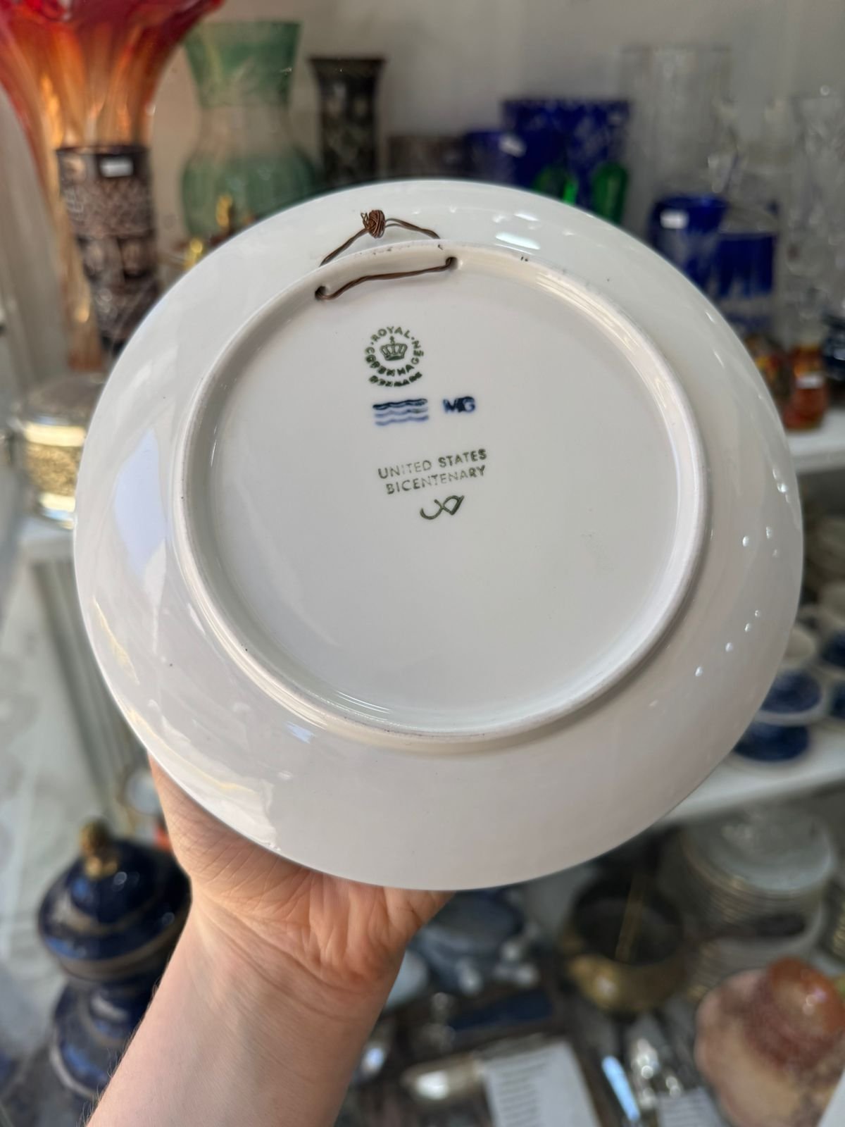 Plato Conmemorativo ROYAL COPENHAGEN Bicentenario de EE. UU. 1776-1976 - Edición Limitada - Image 4