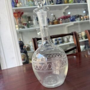 Botellón de cristal grabado al ácido