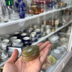 Pastillero nacar con bronce