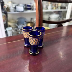 Set de 3 vasos de cristal venecianos