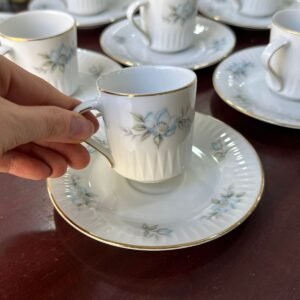 Juego de 11 dúos de café porcelana tsuji