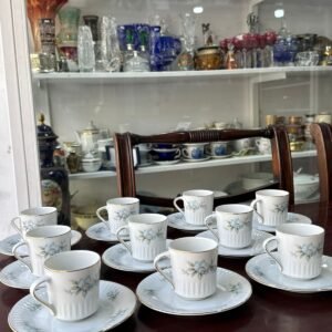 Juego de 11 dúos de café porcelana tsuji