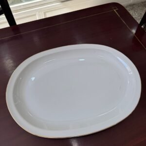 Fuente oval grande porcelana tsuji