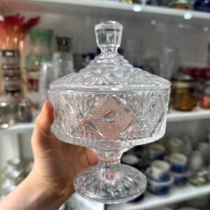 Caramelera o bombonera vidrio prensado