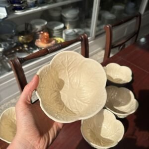 Ensaladera con 4 compoteras veggie vintage