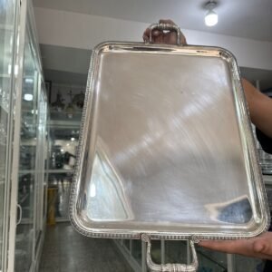 Bandeja grande con asas CHRISTOFLE con su caja original