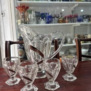 Set de jarra con 4 vasos ART-DECO