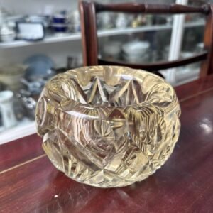 Cenicero XXL cristal súper tallado ambar