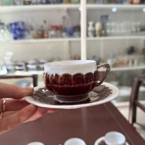 Juego de 7 dúos de café porcelana alemana