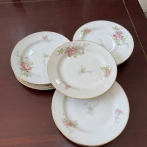 Juego de 12 platos de postre o pan porcelana LIMOGES