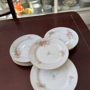 Juego de 12 platos de postre o pan porcelana LIMOGES