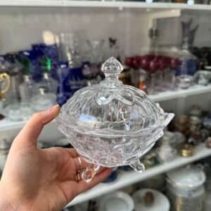 Bombonera o caramelera de vidrio