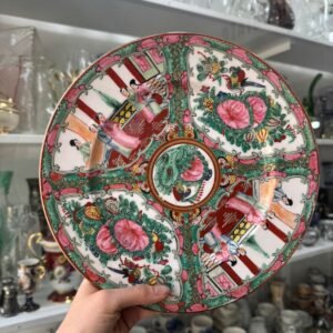 Plato o masitero porcelana oriental pintado a mano