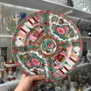 Plato o masitero porcelana oriental pintado a mano
