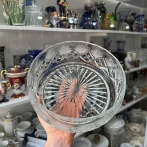 Centro de mesa de cristal súper tallado