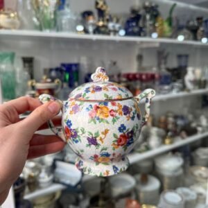 Azucarera japonesa pintada a mano