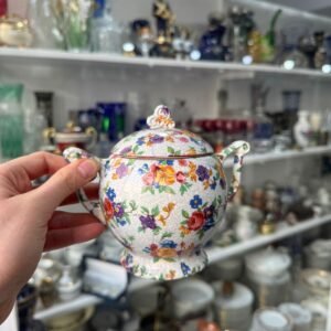 Azucarera japonesa pintada a mano