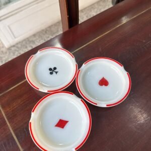 Set de 3 ceniceros retro poker