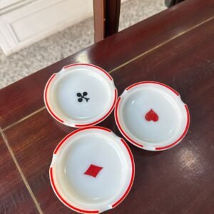 Set de 3 ceniceros retro poker