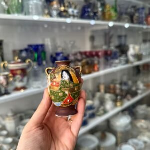 Florero violetero satsuma pintado a mano