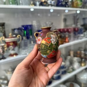 Florero violetero satsuma pintado a mano