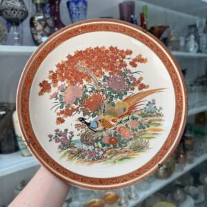 Plato porcelana japonesa SATSUMA pintada a mano