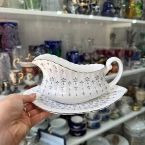 salsera con fuente porcelana ROYAL STANDARD BONE CHINA ENGLAND