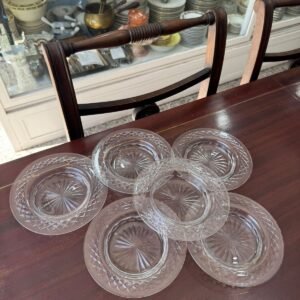 Juego de 6 platos /compoteras cristal súper tallado
