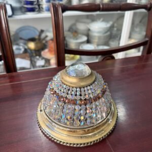 Plafón de cristal de roca con bronce