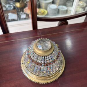 Plafón de cristal de roca con bronce