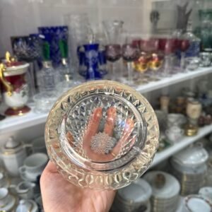 Cenicero cristal tallado