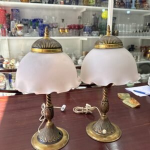 Par de lamparas de bronce