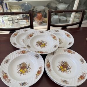 Juego de 7 platos hondos ingleses