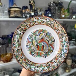 Plato porcelana oriental pintado a mano