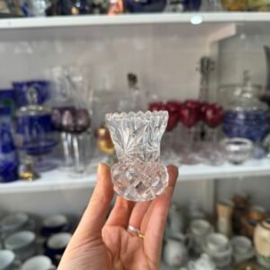 Florero violetero o jazminero vidrio prensado