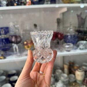 Florero violetero o jazminero vidrio prensado