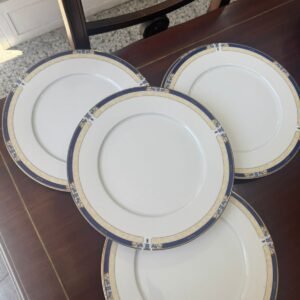 Juego de 6 platos playos de porcelana